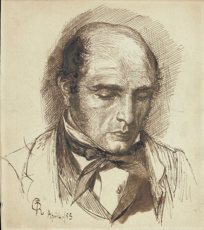 Portrett av Henry Polidori, 1953 av Dante Gabriel Charles Rossetti