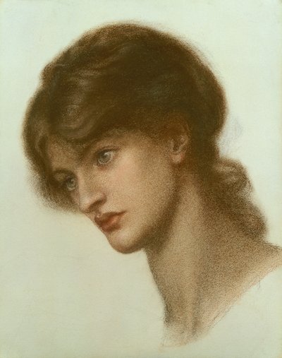Portrett av en dame av Dante Gabriel Charles Rossetti