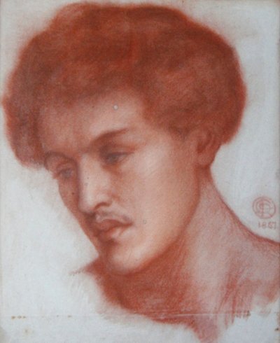 Portrett av en ung mann av Dante Gabriel Charles Rossetti