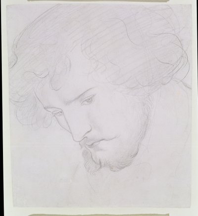 The Seed of David - Study for David, 1859-1862 av Dante Gabriel Charles Rossetti