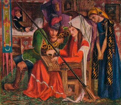 The Tune of Seven Towers, 1857 av Dante Gabriel Charles Rossetti