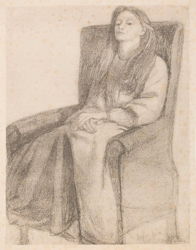 Elizabeth Siddal av Dante Gabriel Rossetti