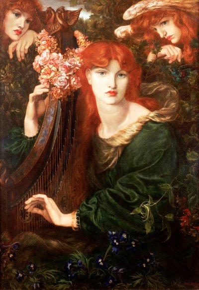 'La Ghirlandata', 1873 av Dante Gabriel Rossetti