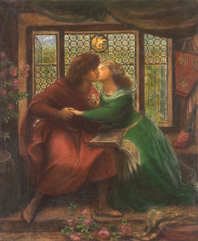 Paolo og Francesca da Rimini av Dante Gabriel Rossetti
