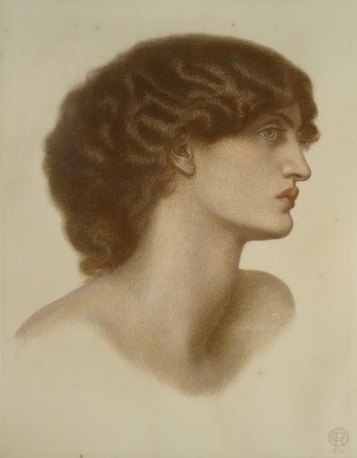 Mørk perle, 1871 av Dante Gabriel Rossetti