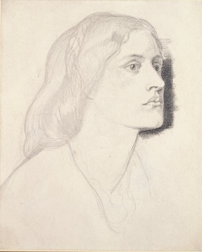 Portrett av frøken Ruth Herbert, sannsynligvis 1858 av Dante Gabriel Rossetti