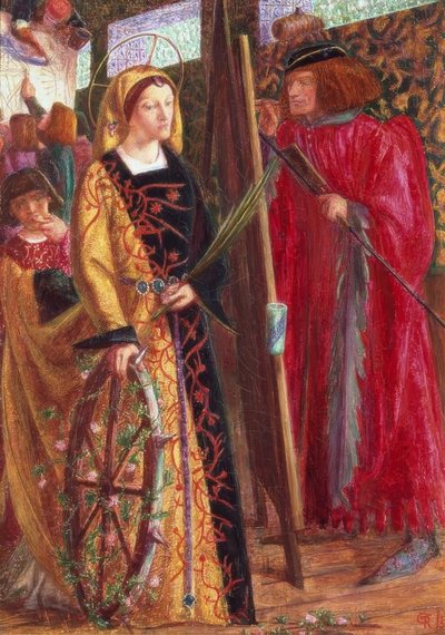 St. Catherine av Dante Gabriel Charles Rossetti