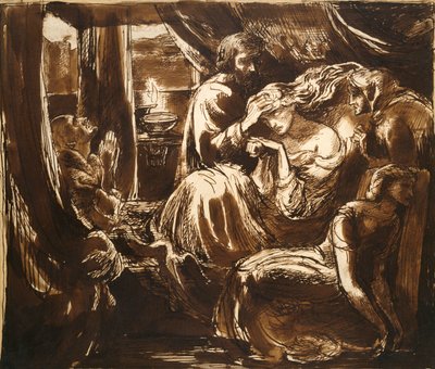 The Death of Lady Macbeth, c1875 av Dante Gabriel Rossetti