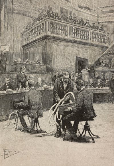 Diskusjon om lov om sivile og militære pensjoner i Senatet 3. juni av Dante Paolocci