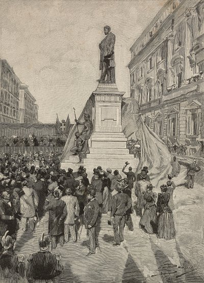 Innvielse av monumentet til Quintino Sella, av Ettore Ferrari, 9. april av Dante Paolocci