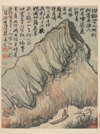 Minner om Qinhuai-elven, Qing-dynastiet av Daoji Shitao