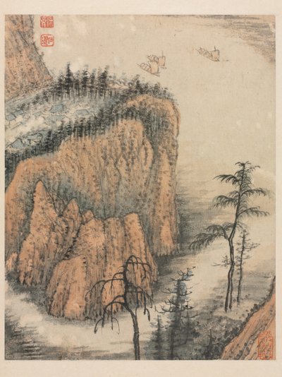 Minner om Qinhuai-elven, Qing-dynastiet av Daoji Shitao