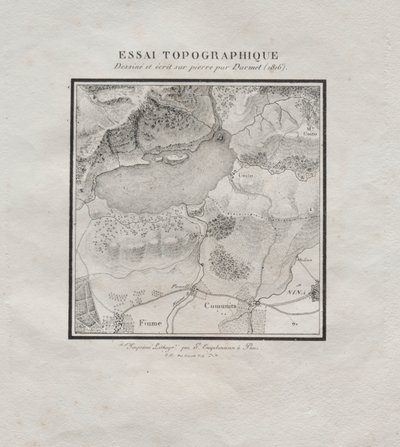 Samling av litografiske essays: Topografisk essay av Darmet
