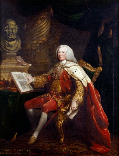 Lord Mansfield, sjefsjef i England av David (after) Martin