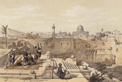 Omar-moskeen (farge litho) av David (after) Roberts