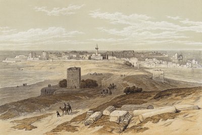 Dekk fra Isthmus (farge litho) av David (after) Roberts