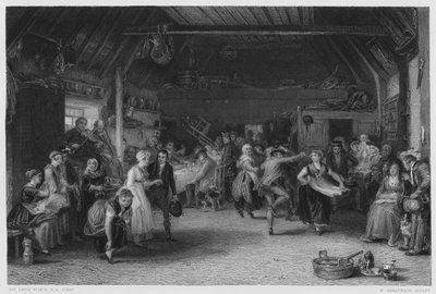 Penny Wedding, bildet i Royal Collection (gravering) av David (after) Wilkie