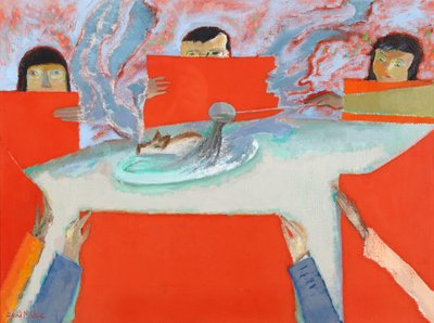 På et middagsselskap i Hong Kong av David Alan Redpath Michie