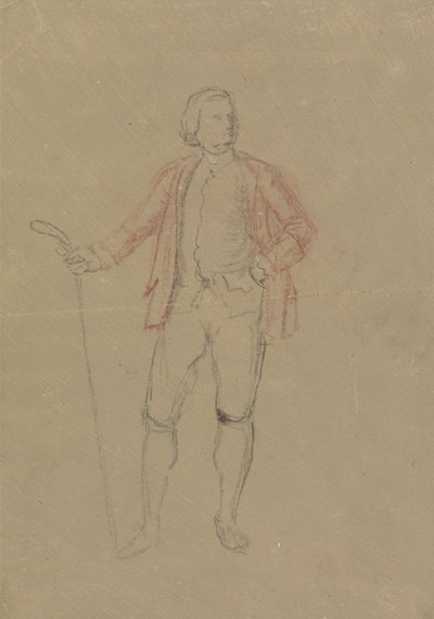 Studie for Portrait of William Inglis av David Allan