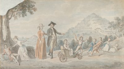 Familien til Sir James Hunter Blair, 1. Baronet 1741-1787, ca. 1785. av David Allan