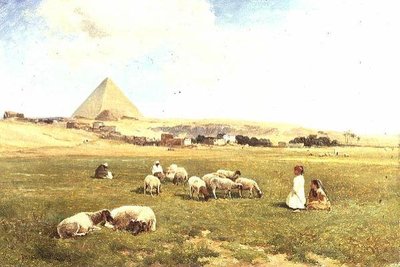 En arabisk flokk nær Mena av David Bates
