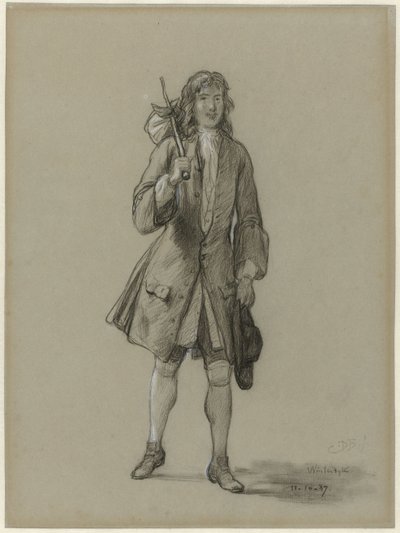 Ferdinand Huyck kommer tilbake fra utlandet. Illustrasjon til boken med samme navn av Jacob van Lennep av David Bles
