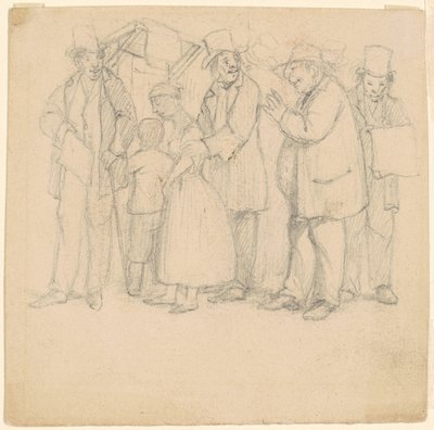 Studie for "The House that Jeff Built" av David Claypoole Johnston