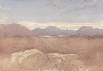 Fjellutsikt i Nord-Wales av David Cox