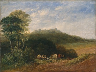Dudley Castle; 1853 (olje på lerret) av David Cox