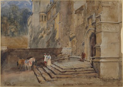 Inngangen til Haddon Hall av David Cox