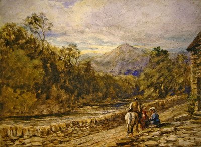 Going to Market (akvarell på papir) av David Cox