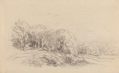 Landskap med trær av David Cox