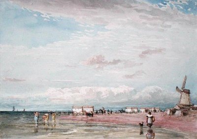 North Shore, Liverpool (akvarell på papir) av David Cox