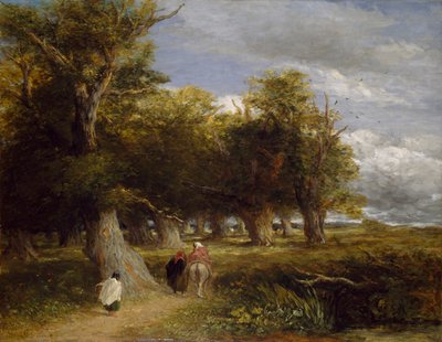 Skogens skjørt, 1855 av David Cox