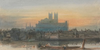 Westminster fra Lambeth av David Cox