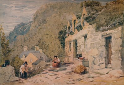 Black Jacks Cottage, Bettws-y-Coed, 1846 av David Cox the elder