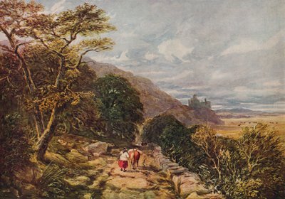 Country Track som fører til Harlech Castle, 1800-tallet, 1938 av David Cox the elder