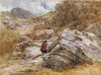 Fjellpass ved Bettws-y-Coed, 1851 av David Cox the elder