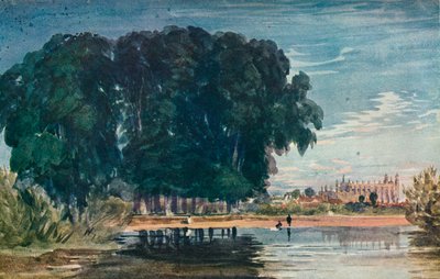 The Brocas, Eton, tidlig på midten av 1800-tallet, 1930. av David Cox the elder