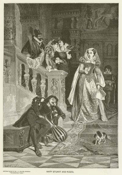 Mary Stuart og Rizzio av David Dalhoff Neal