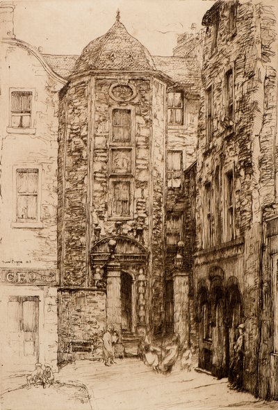 Strathmartine Lodging, 1900-tallet (etsing) av David Foggie