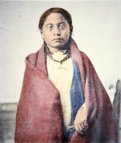 Kråkefot (d.1890) (farget foto) av David Frances Barry