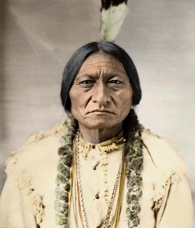 Sitting Bull, innfødt nordamerikansk sjef - av David Frances Barry