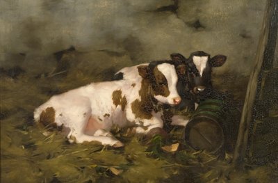 Kalver, ca. 1900 (olje på lerret) av David Gauld