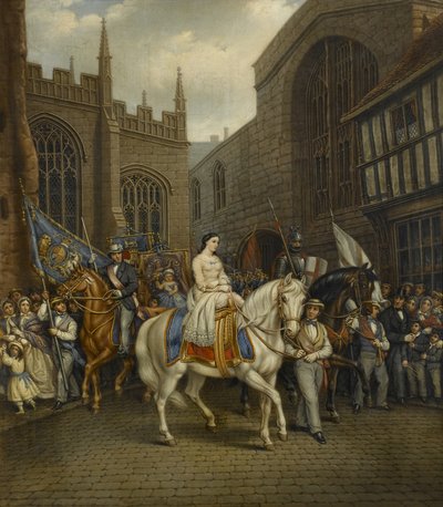 Lady Godiva prosesjon, Coventry, 1867 av David Gee