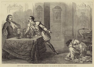 Among the Amateurs, Scene from Plot and Passion, som spilt av Blackheath Dramatic Club av David Henry Friston