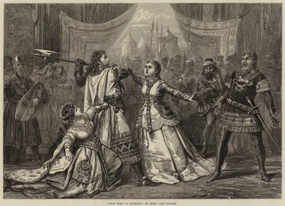 Scene fra Il Talismano, på Drury Lane Theatre av David Henry Friston