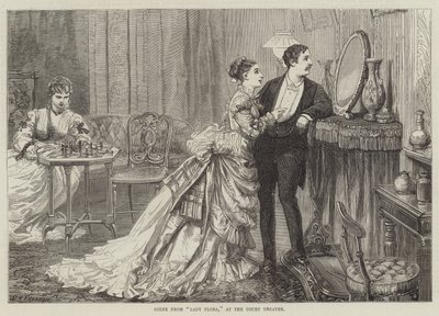 Scene fra Lady Flora, på Court Theatre av David Henry Friston