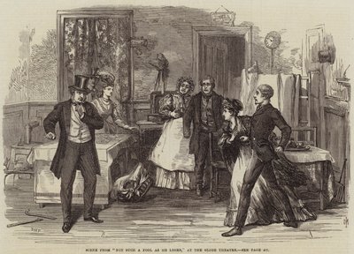 Scene fra Not Such a Fool as He Looks, på Globe Theatre av David Henry Friston