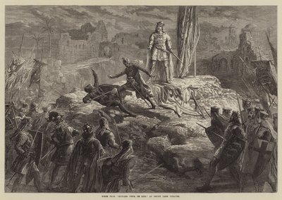 Scene fra Richard Coeur de Lion, på Drury Lane Theatre av David Henry Friston